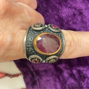 Big stoned costume jewelry ring